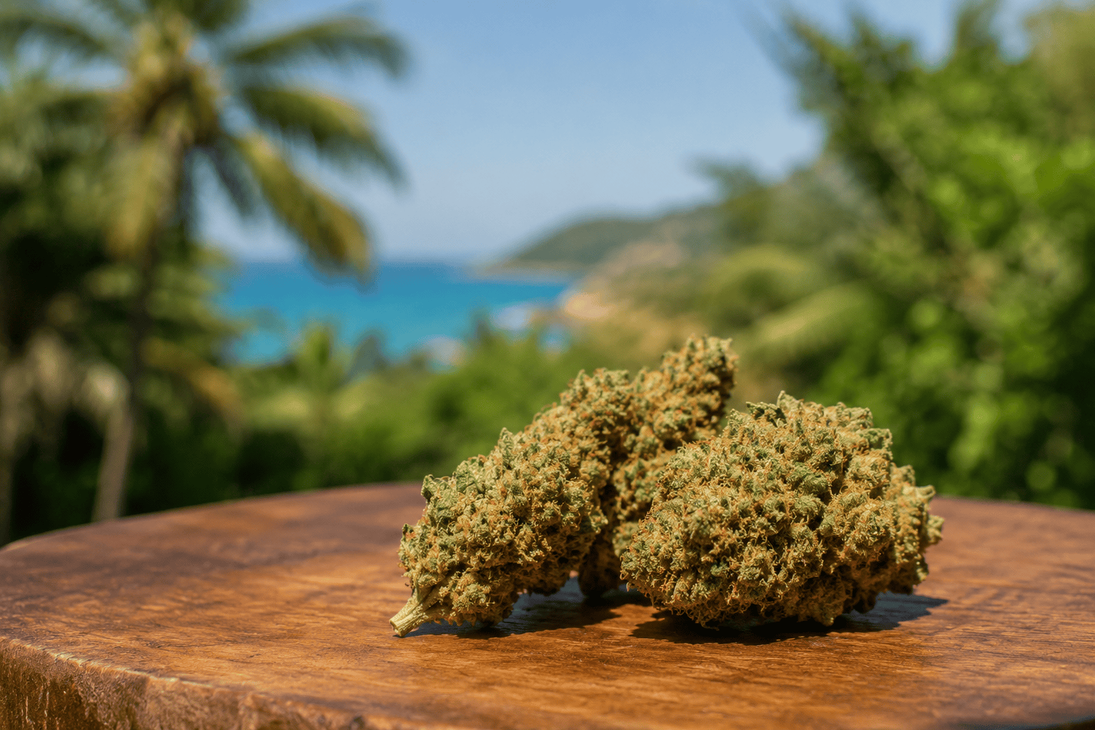 Hand-picked Thai cannabis flower at Weed Keeper Samui